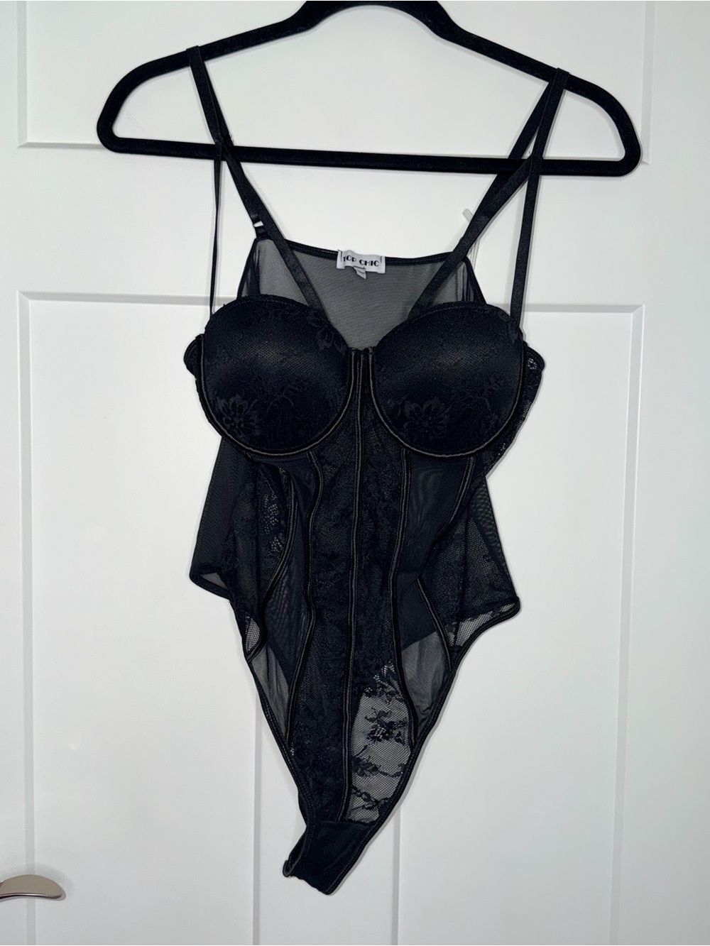 NWT Top Chic Lace Sheer Bodysuit